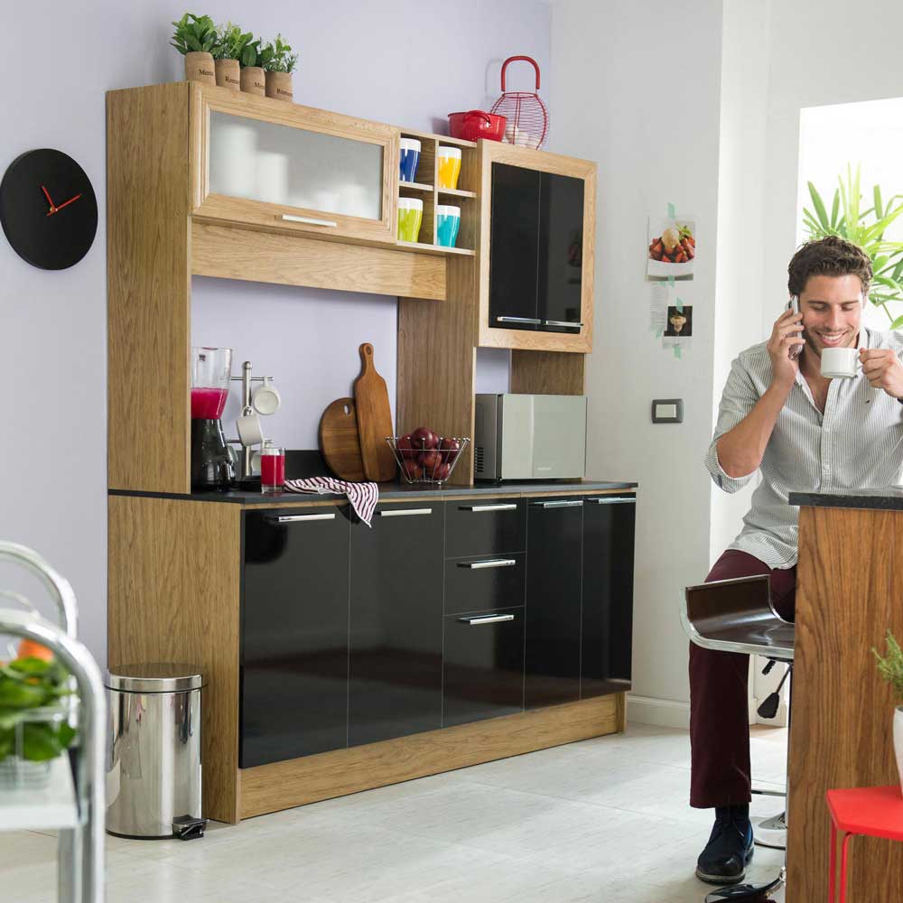 Muebles para tu cocina: diseño y elegancia Diseño muebles cocina con repisa