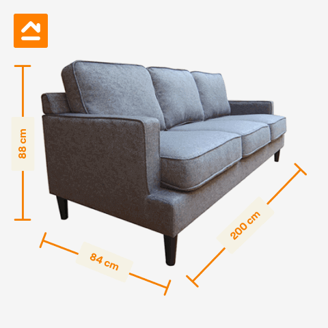 ➞¿Sofá de 3 plazas o 2? Las medidas de cada tipo de sofá