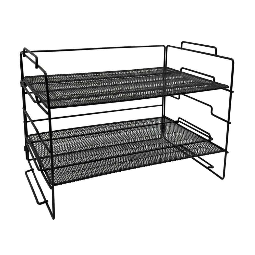 Archivador de 2 Niveles Metal Negro