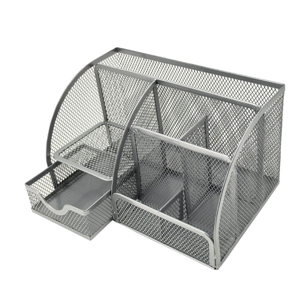 Organizador para Escritorio Metálico Gris