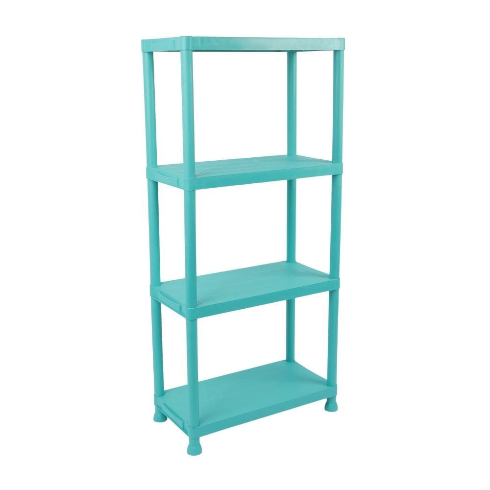 Estante Plástico 4 Racks Turquesa