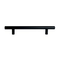 Tirador Recto Liviano 128mm Acero Inoxidable Negro Werken