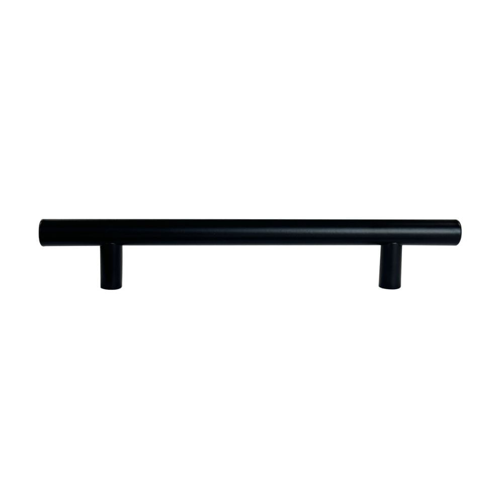 Tirador Recto Liviano 128mm Acero Inoxidable Negro Werken