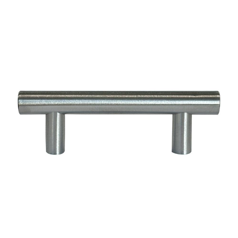 Tirador Recto Liviano 64mm Acero Inoxidable Plata Werken