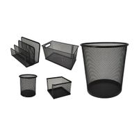Set de 5 Organizadores de Oficina Negro