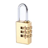 Candado Equipaje 3 Combinaciones Bronce 21mm Werken