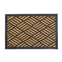 Felpudo de Coco y Goma Rayas 40x60cm Orange