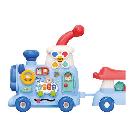 Baby walker train baby cam azul