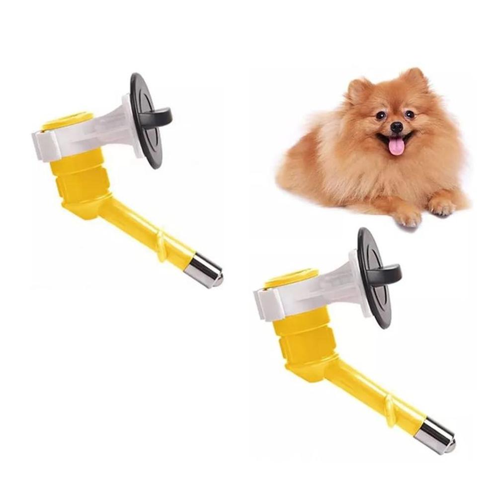 PACK X2 BEBEDERO DISPENSADOR DE AGUA PARA CANIL AMARILLO PACK X2 BEBEDERO DISPENSADOR DE AGUA PARA CANIL AMARILLO