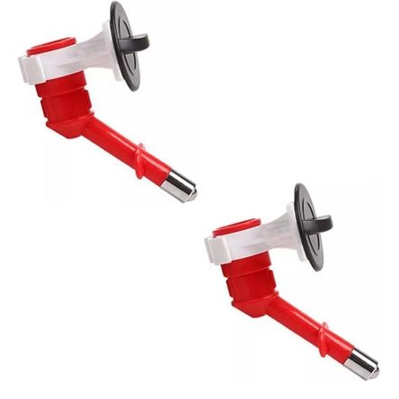 PACK X2 BEBEDERO DISPENSADOR DE AGUA PARA CANIL MASCOTA ROJO PACK X2 BEBEDERO DISPENSADOR DE AGUA PARA CANIL MASCOTA ROJO