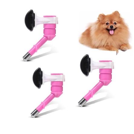 PACK X3 BEBEDERO DISPENSADOR DE AGUA PARA CANIL ROSADO PACK X3 BEBEDERO DISPENSADOR DE AGUA PARA CANIL ROSADO