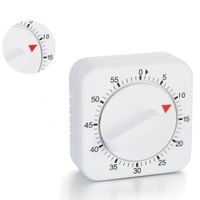 Temporizador De Cocina Cuadrado Blanco 60 Minutos