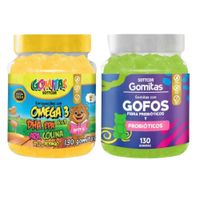 PACK 2 GOMITAS OMEGA 3 NIÑOS + GOFOS PARA NIÑOS 260 UND