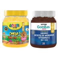 PACK 2 GOMITAS OMEGA 3 NIÑOS + HIERRO ADULTOS 260 UND