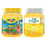 PACK 2 GOMITAS OMEGA 3 NIÑOS + OMEGA 3 ADULTO 260 UND