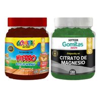 PACK 2 GOMITAS HIERRO NIÑOS + CITRATO DE MAGNESIO ADULTO 260 UND