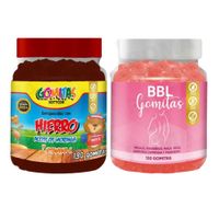 PACK 2 GOMITAS HIERRO NIÑOS + GOMITAS AGUAJE BBL 260 UND