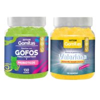 PACK 2 GOMITAS GOFOS PARA NIÑOS + GOMITAS VALERIANA ADULTOS 260 UND