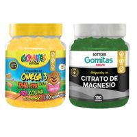 PACK 2 GOMITAS VITAMINAS PARA NIÑOS + CITRATO MAGNESIO ADULTO 260UND
