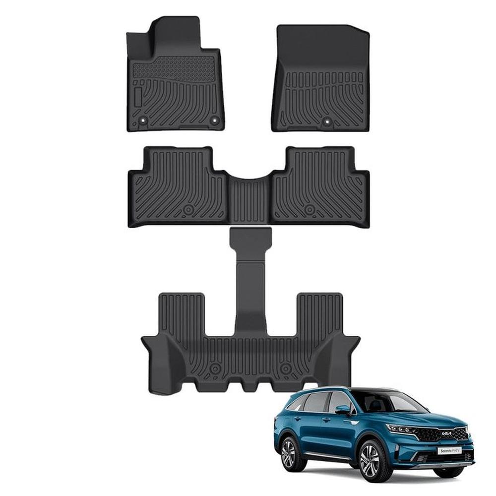PROTECTOR PISO 5D TPE KIA SORENTO 3 FILAS 2022-2023