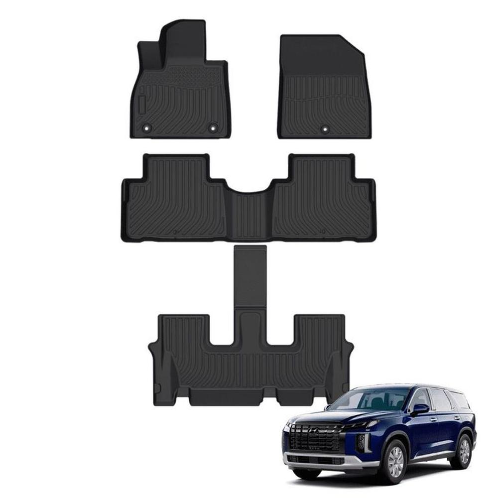 PROTECTOR PISO 5D TPE HYUNDAI PALISADE 3 FILAS 2021 EN ADEL.