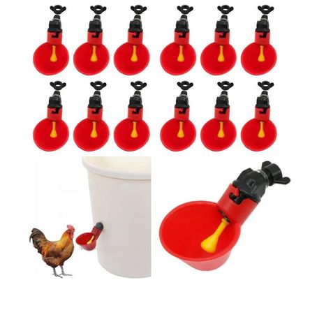 BEBEDERO AUTOMÁTICO PARA AVES DE CORRAL CODORNIZ PACK 12 UND BEBEDERO AUTOMÁTICO PARA AVES DE CORRAL CODORNIZ PACK 12 UND