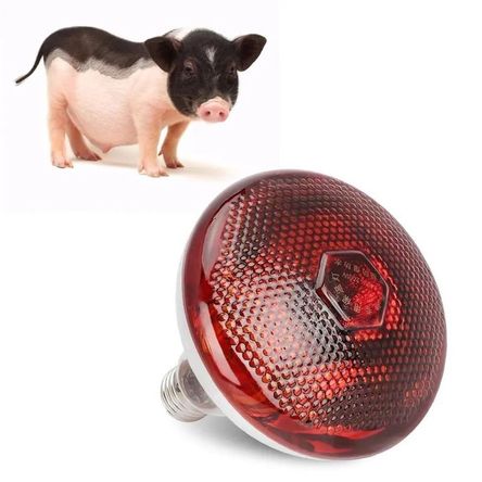 FOCO INFRARROJO CALEFACCIÓN PARA CERDOS PERROS POLLOS 150W FOCO INFRARROJO CALEFACCIÓN PARA CERDOS PERROS POLLOS 150W