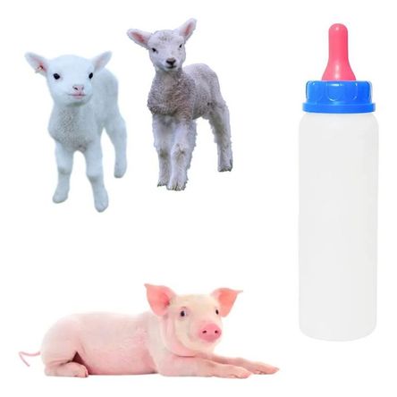 BOTELLA CON TETINA SUAVE PARA ANIMALES 500ML AZUL BOTELLA CON TETINA SUAVE PARA ANIMALES 500ML AZUL