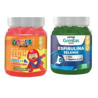 PACK 2 GOMITAS ZINC OROTATE NIÑOS + GOMITAS ESPIRULINA SELENIO