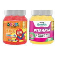 PACK 2 GOMITAS ZINC OROTATE NIÑOS 130UND + GOMITAS PITAHAYA 130UND