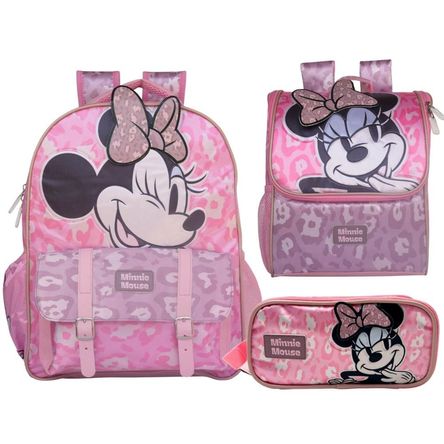 Pack Escolar Mochila Minnie Mouse Rosado Oficio Pack Escolar Mochila Minnie Mouse Rosado Oficio