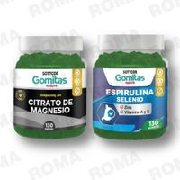 PACK GOMITAS CITRATO DE MAGNESIO Y ESPIRULINA SOTTCOR LABS