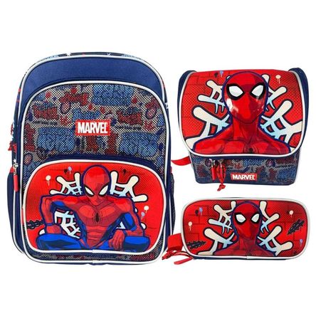 Pack Escolar Mochila Spiderman Comics Oficio