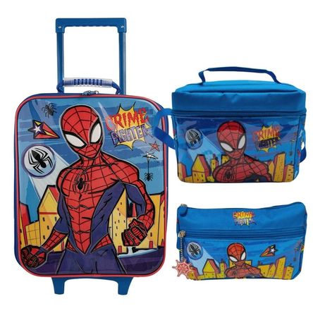 Pack Escolar Maleta Spiderman Eco Celeste Oficio Pack Escolar Maleta Spiderman Eco Celeste Oficio