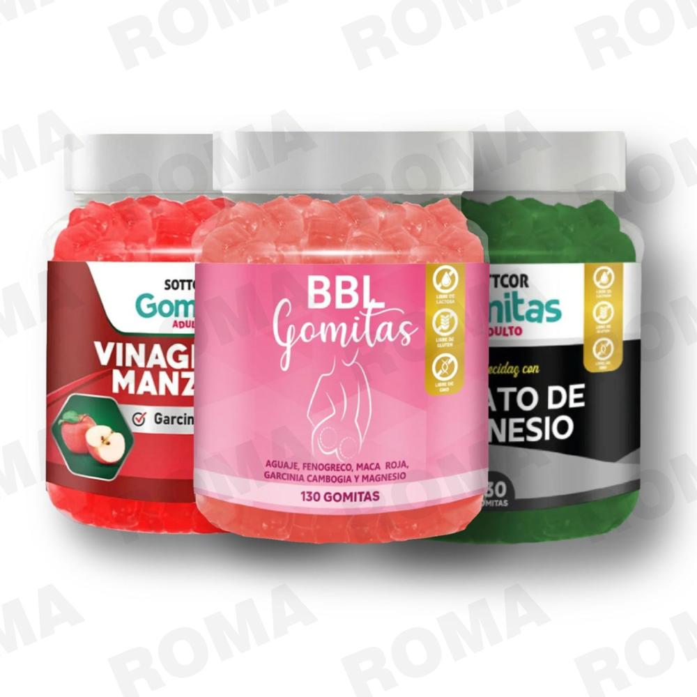 PACK 3 GOMITAS BBL AGUAJE, VINAGRE DE MANZANA Y CITRATO DE MAGNESIO PACK GOMITAS BBL AGUAJE, VINAGRE DE MANZANA Y CITRATO DE MAGNESIO PACK 3 GOMITAS BBL AGUAJE, VINAGRE DE MANZANA Y CITRATO DE MAGNESIO PACK GOMITAS BBL AGUAJE, VINAGRE DE MANZANA Y CITRATO DE MAGNESIO