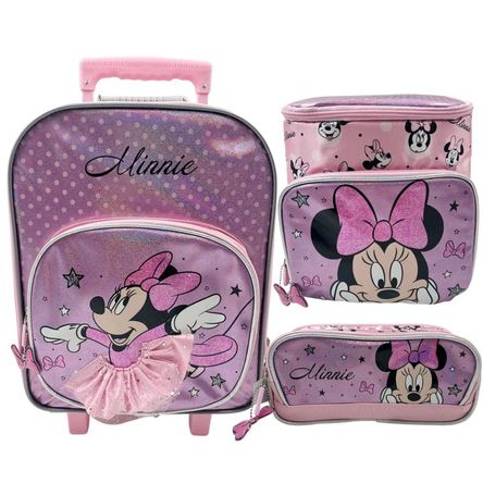 Pack Escolar Maleta Minnie Mouse Bailarina Nido
