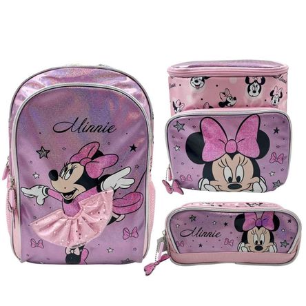 Pack Escolar Mochila Minnie Mouse Bailarina Nido Pack Escolar Mochila Minnie Mouse Bailarina Nido
