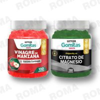 PACK GOMITAS VINAGRE DE MANZANA Y CITRATO DE MAGNESIO SOTTCOR LABS