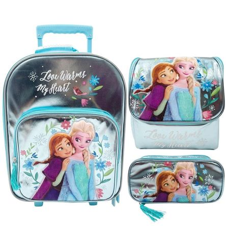 Pack Escolar Maleta Frozen Celeste Oficio