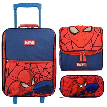 Pack Escolar Maleta Spiderman Mascara Oficio