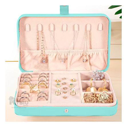 Organizador de Joyas en Celeste Y+Agendita Organizador de Joyas en Celeste Y+Agendita