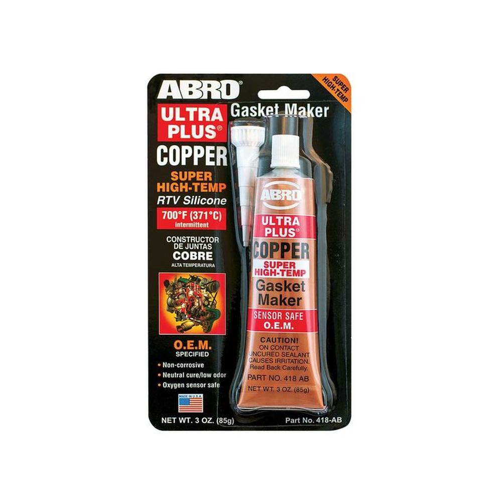 ABRO Silicona Automotriz de Cobre Ultra Plus - 3oz