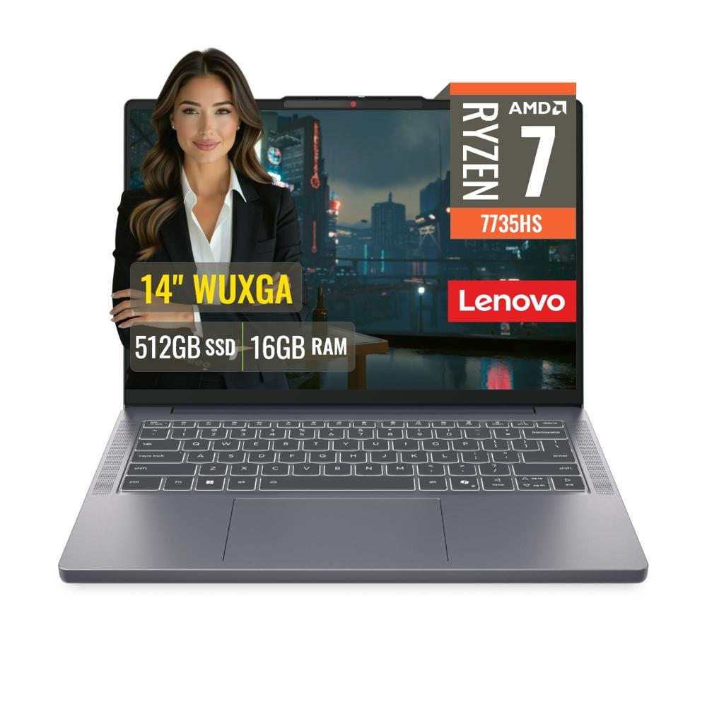 Laptop Lenovo Slim 3 14ARP10 AMD Ryzen 7 7735HS 16GB RAM 512GB SSD M.2 14 WUXGA FreeDOS 83K6005DLM