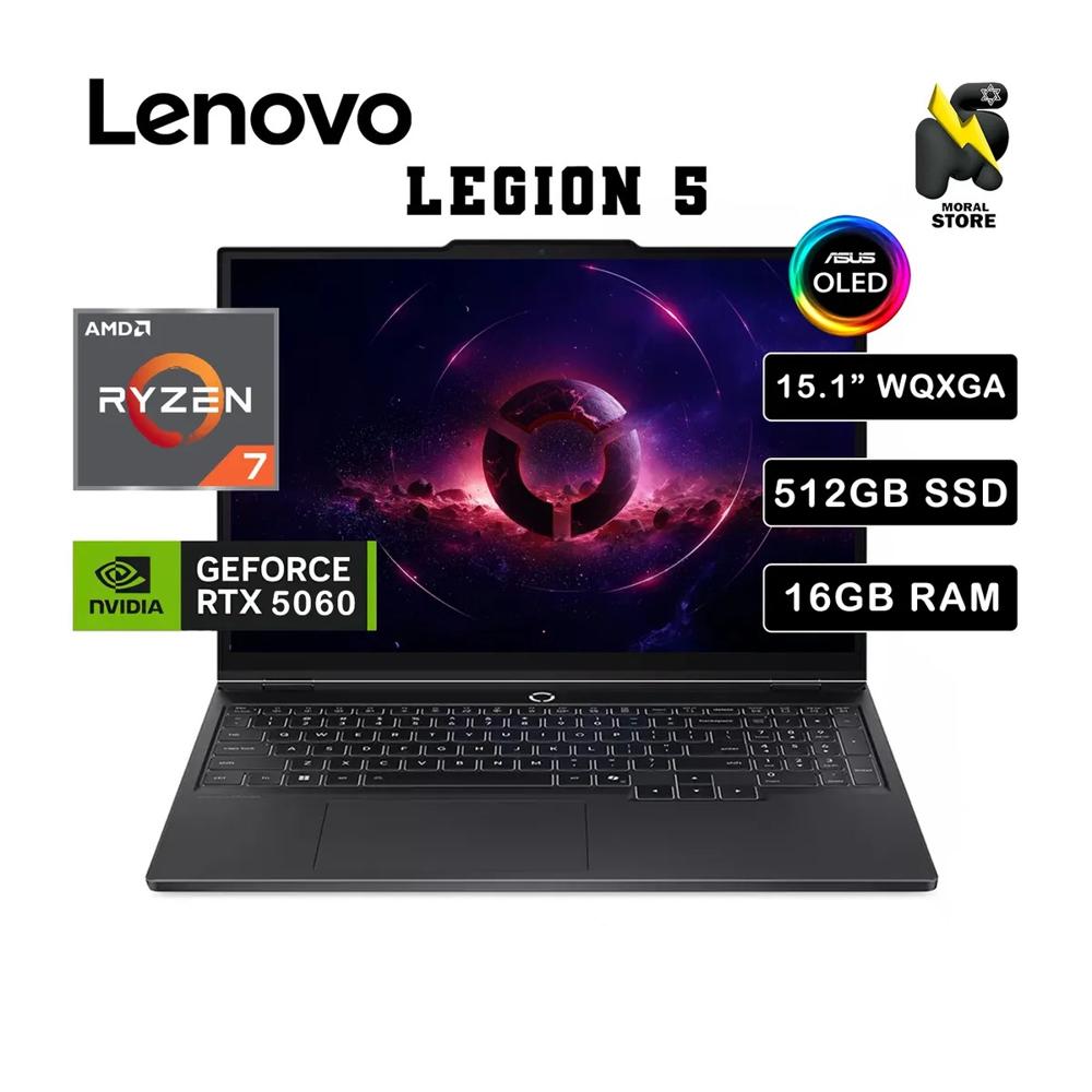 LAPTOP LENOVO LEGION 5 15AHP10 AMD RYZEN 7 260 RAM 16 GB SSD 512 GB RTX 5060 15.1 WQXGA OLED