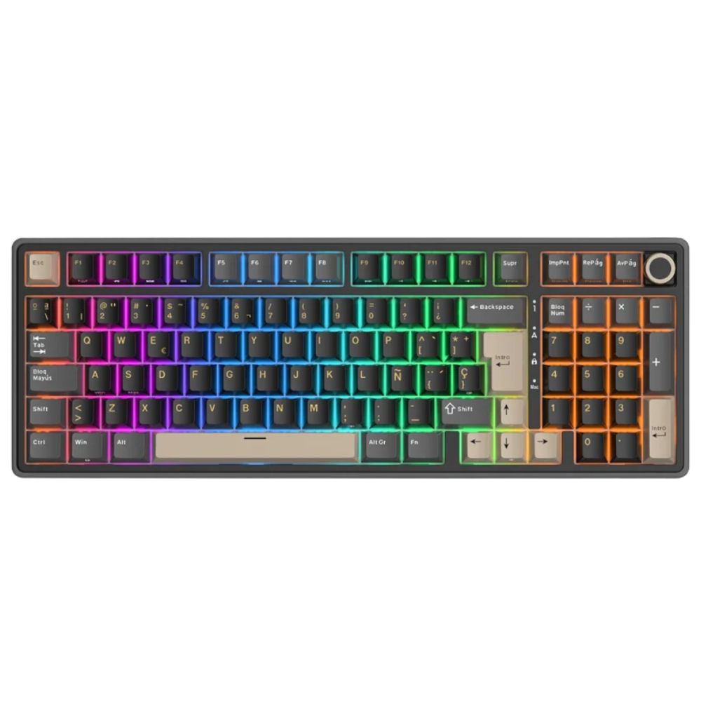 Teclado Mecánico Royale Klugde RK R98Pro Phantom 98% Español Switch Cremoso