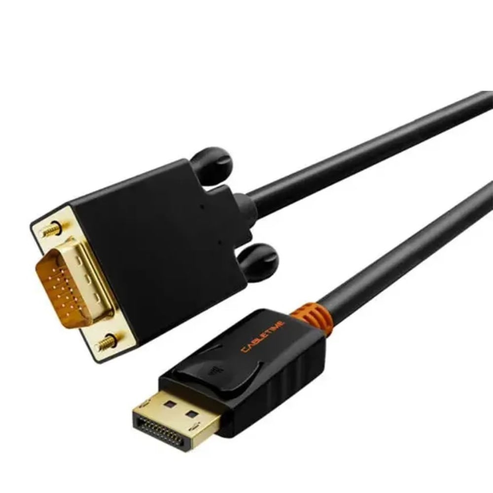 Cable DisplayPort a VGA 1080p de 3mts Cabletime CD35N - CT-AV585-04G-B3