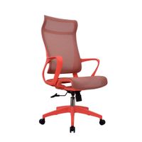 Silla Ergonómica Rigs Presidente Malla Rosa Con Cabecero Ofideas