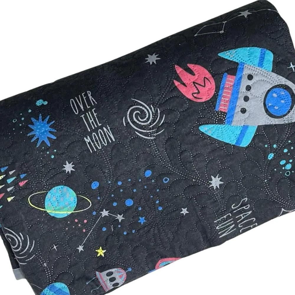 Edredón Cubrecama Reversible De Verano 2 Plazas 1 Pieza Negro