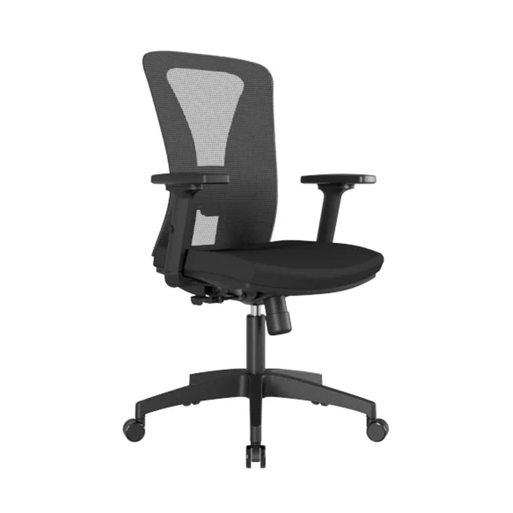 Silla Ergonómica Versalles Gerente Brazos 3D Nylon Negro  Ofideas