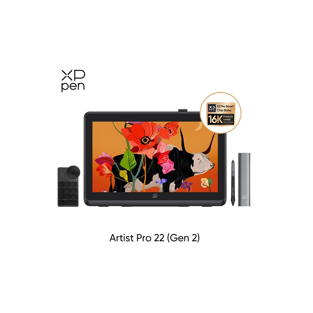 Pantalla interactiva XP-PEN Artist Pro 22 Gen2 22 2.5K QHD Precision 16K Lapis X3 Pro